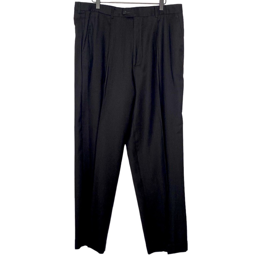 Murano Collezione Men's Black 100% Wool Dress/Suit Business Casual Pants size 36